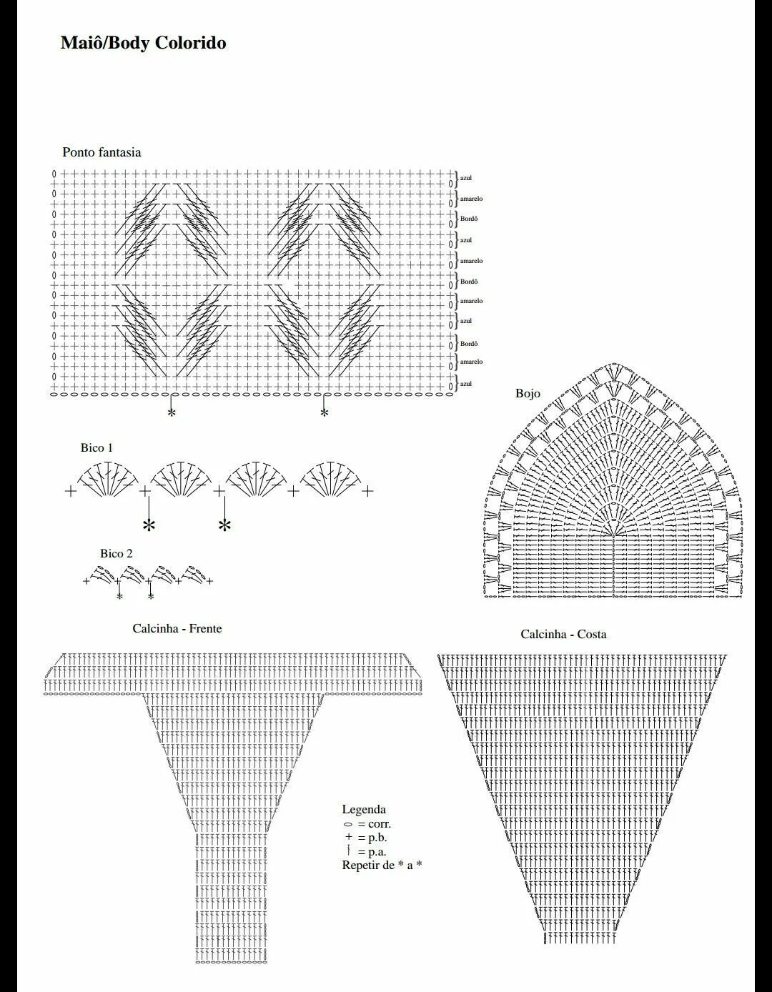 Купальник крючком схема Crochet bikini pattern - DiyForYou Crochet bikini pattern, Crochet bikini, Bikin