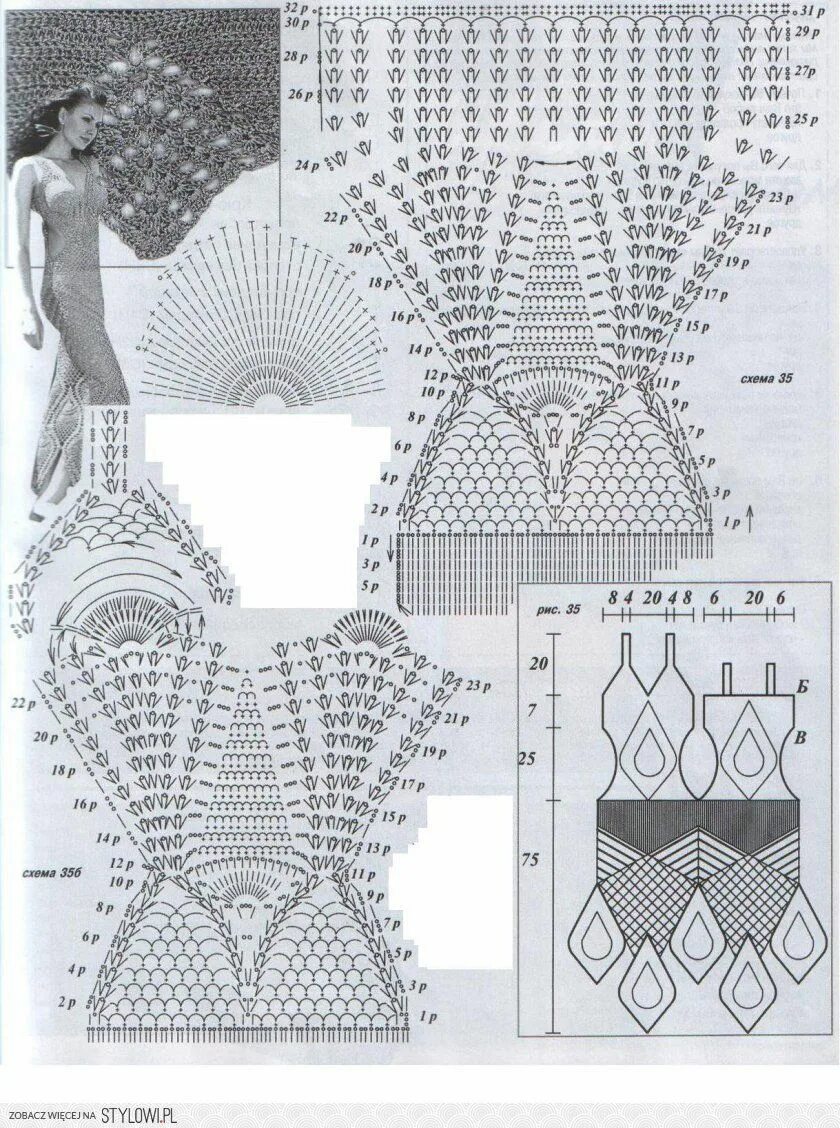 Купальник вязаный крючком слитный схема Kraina wzorów szydełkowych...Land crochet patterns.. Crochet bikini pattern, Cro