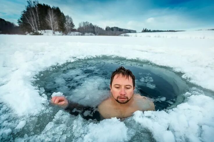 Купания зимой фото Ice-water dipping in Siberia: Yakobi Park Siberia, Water, Finland