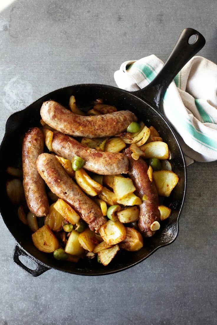 Купаты на сковороде рецепт с фото Sausages with Fennel and Olives - Lidia Fennel recipes, Lidias italy recipes, Sa
