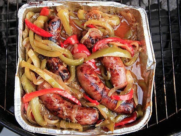 Купаты в духовке фото Free Fast Delivery Grilled Italian Sausage With Sweet-and-Sour Peppers and Onion
