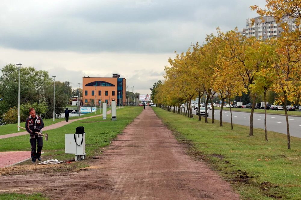 Купчинский сквер санкт петербург купчинский сквер фото В Купчине открылся парк Героев-Пожарных, разбитый вокруг карьеров - Городские но