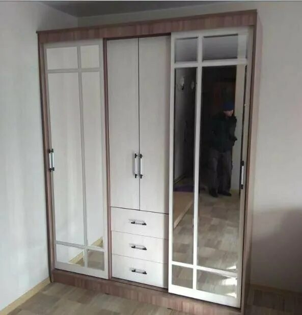 Купе маэстро фото Шкаф-купе для прихожей BTS Маэстро, (ШхГхВ): 170х59.8х220 см, венге/лоредо - куп