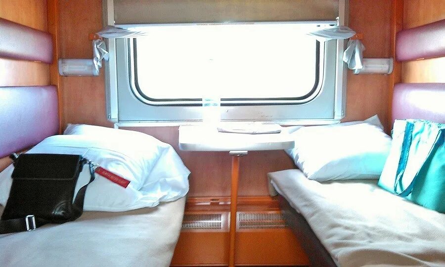 Купе москва анапа фото Оборудование вагонов поезда Анапа - Москва
