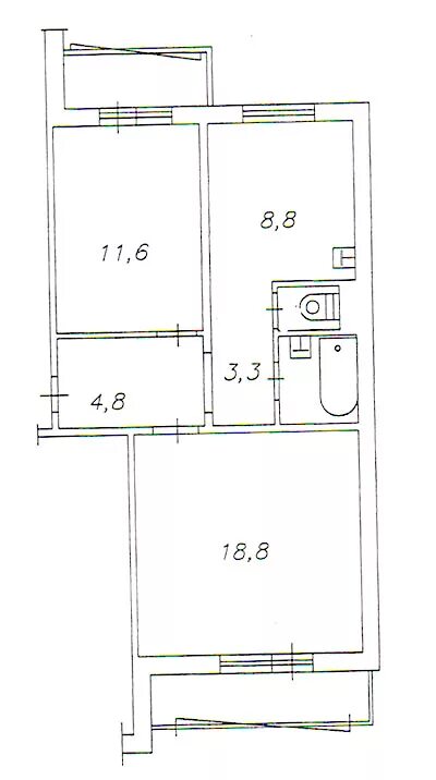 Купить 2 комнатную квартиру улучшенной планировки Планировки 97-ой серии
