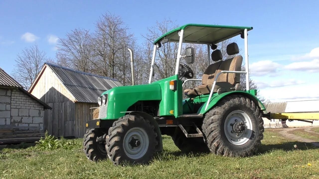 Купить 4х4 самодельный трактор Homemade 4x4 tractor with MAZDA 323 engine - YouTube