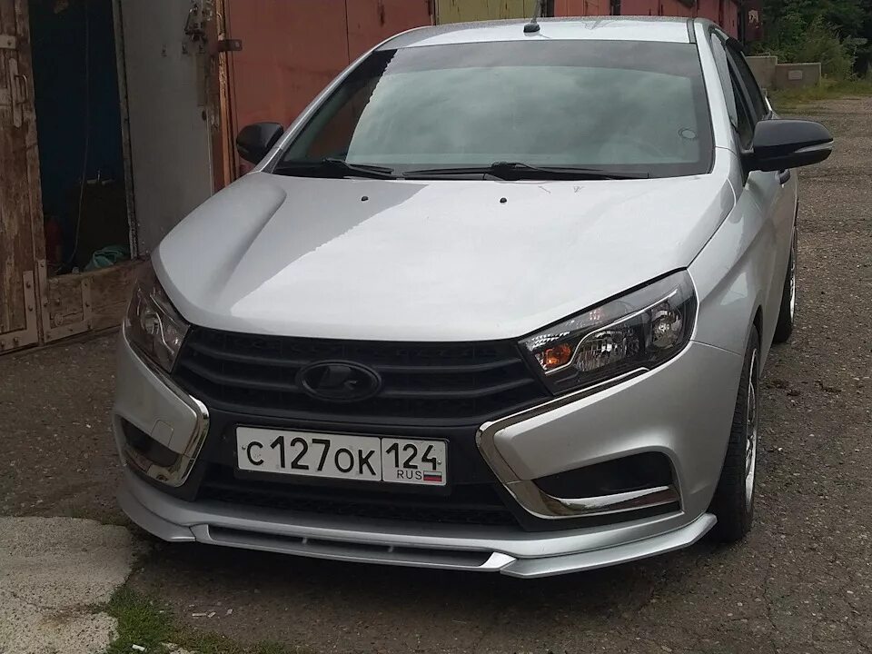Купить бампер лада веста тюнинг Сплитер бампера - Lada Vesta, 1,6 л, 2018 года тюнинг DRIVE2