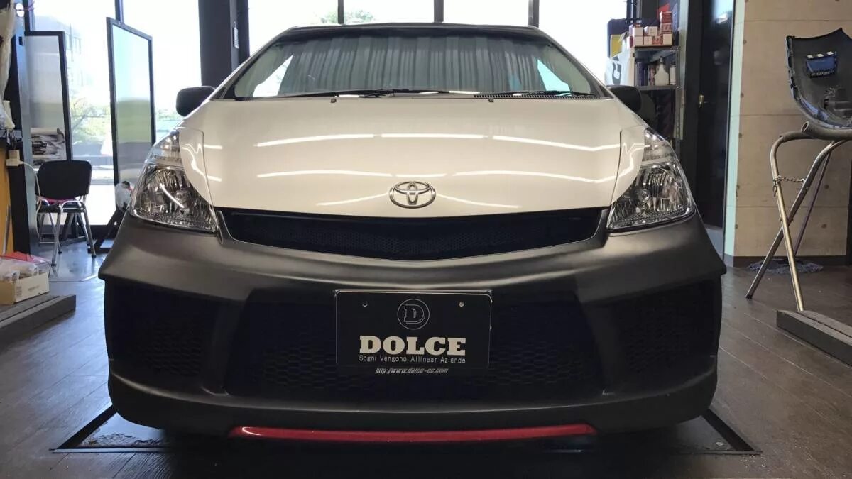 Купить бампер приус 20 тюнинг Prius 20 Dolce AXAblaison новый товар обвес 3 позиций комплект + eye line ("ресн