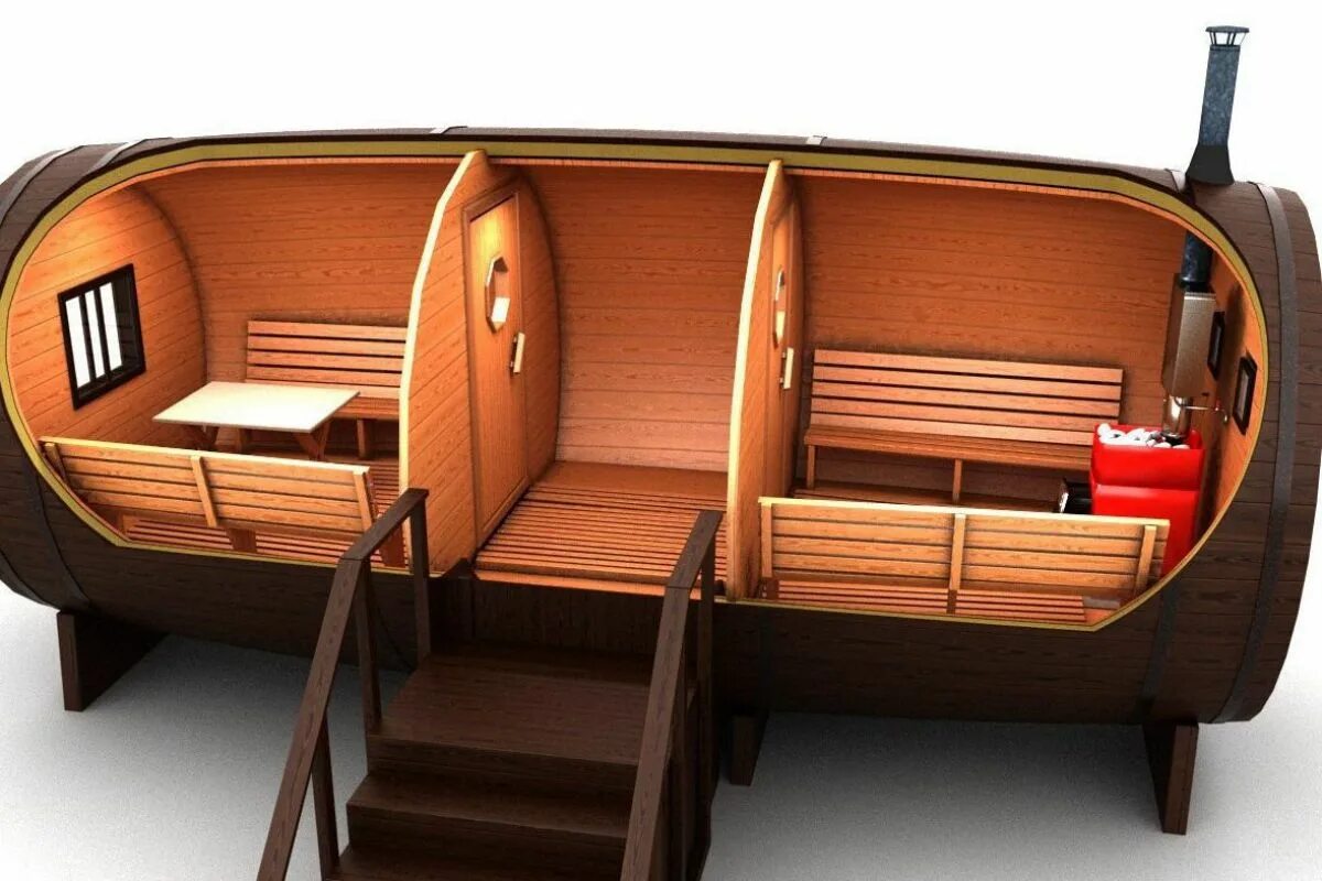 Купить баня бочка фото Мобильная баня бочка фото - DelaDom.ru