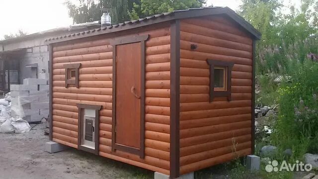 Купить баню под ключ воронеже фото Зимняя мобильная баня 2,2х4м за 1 день в Сургуте Услуги Авито