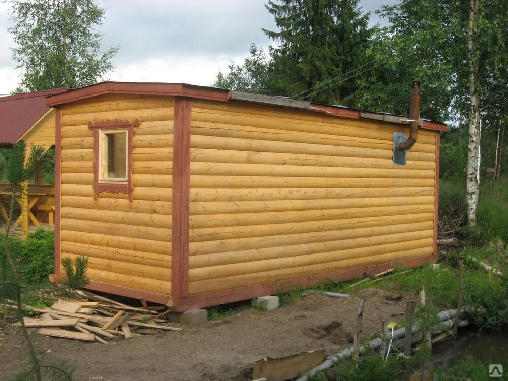 Купить баню в красноярске цены фото Бытовки бани из бруса, цена 75 000 руб. в Ярославле от компании ООО "Логиконт"