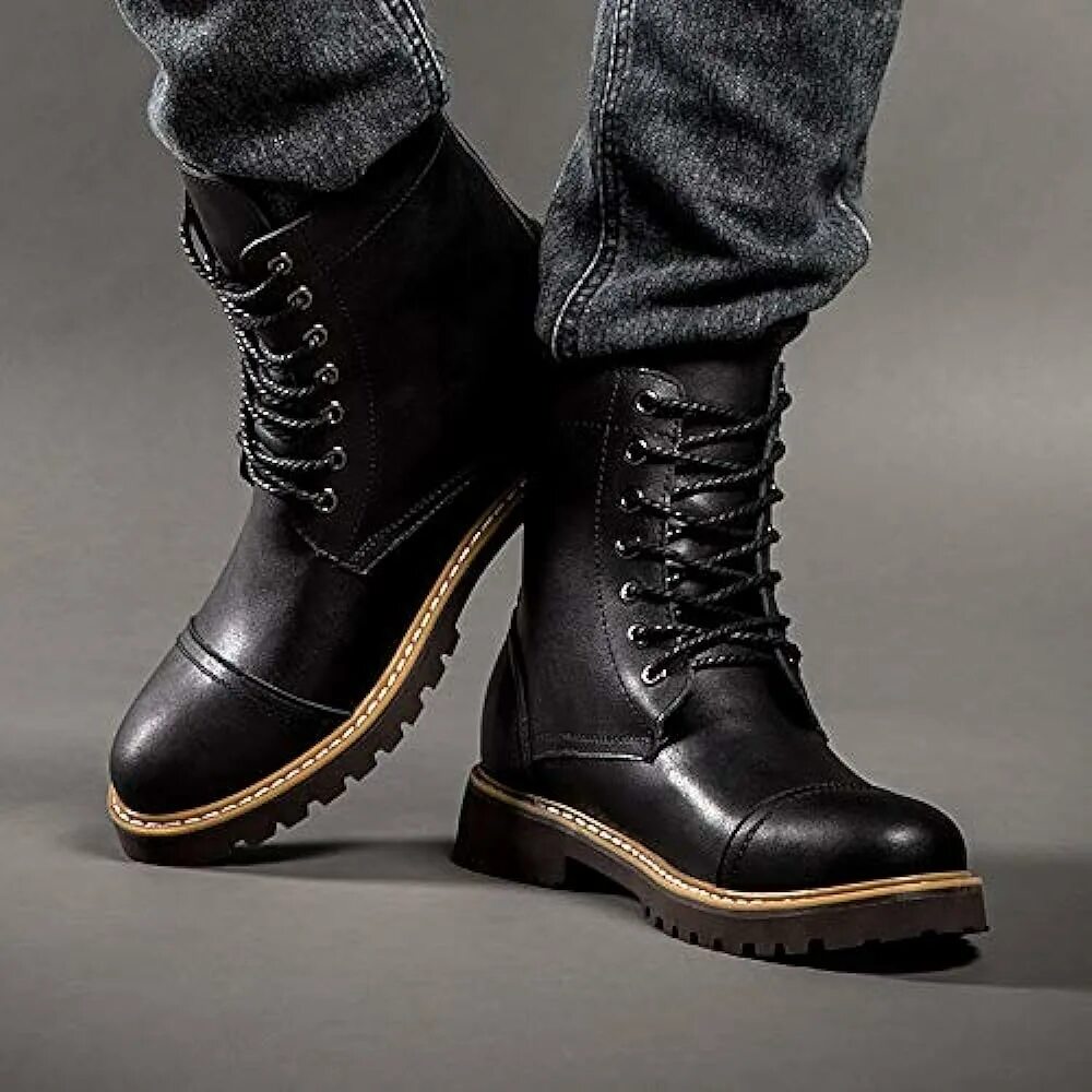 Купить ботинки мужские стиль Купить мужские сапоги и ботинки PANPANY Herren Stiefel Martin Stiefel PANPANY He