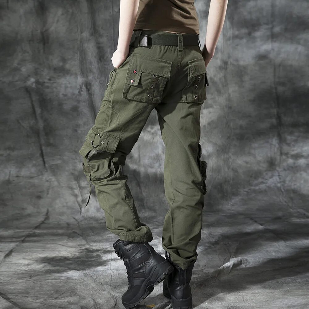 Купить брюки в стиле милитари High Quality Women Blakader Work Pants Multi-pocket Casual Fashion Military Pant