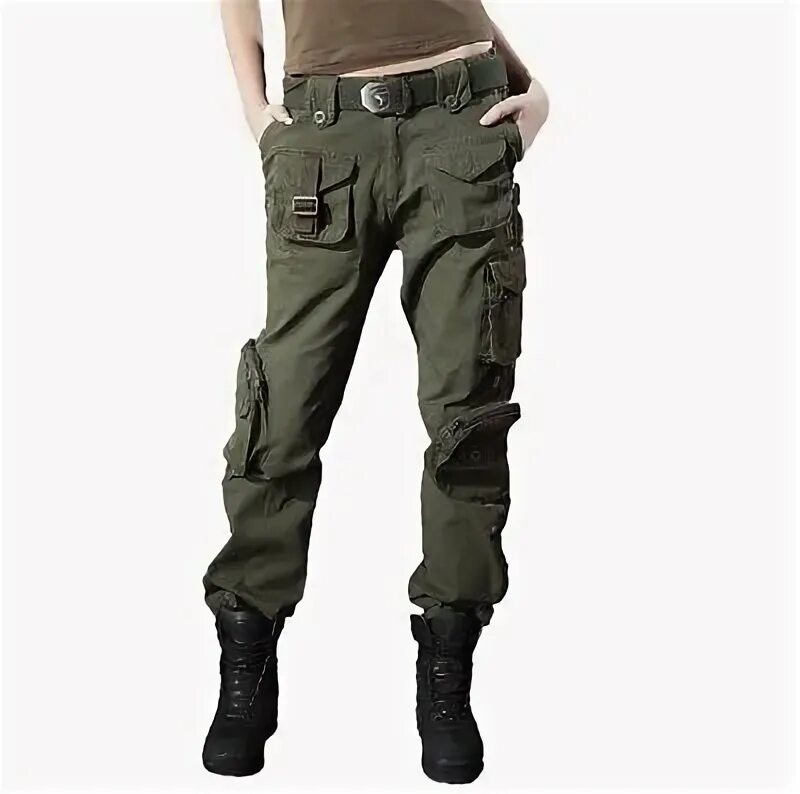 Купить брюки в стиле милитари Womens Mens Military Combat Pockets Cargo Pants Outdoor Casual Tactical Trousers