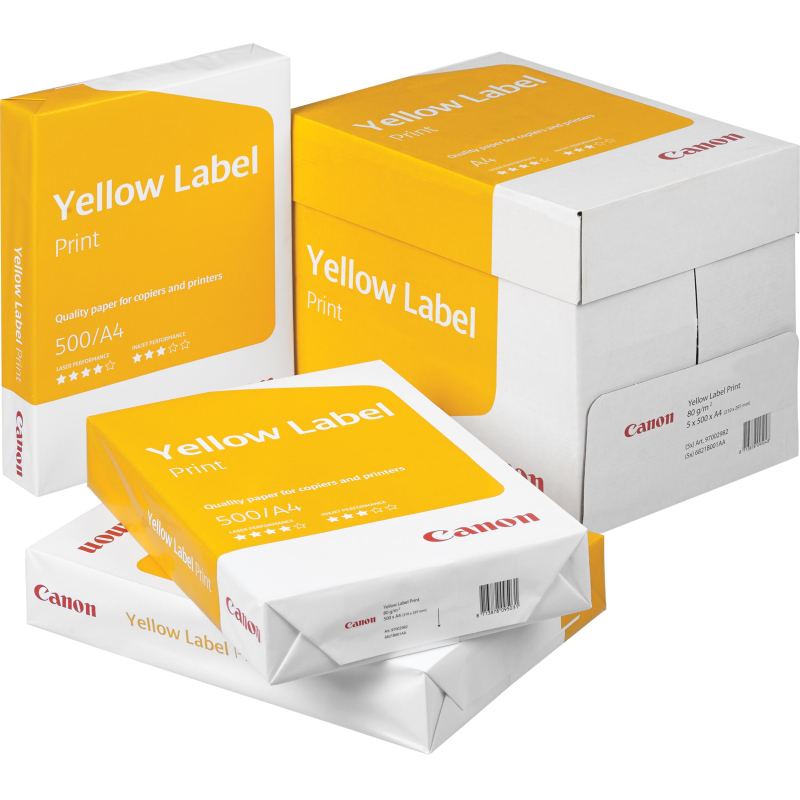 Купить бумагу для фото для принтера Бумага для офисной техники Canon Yellow Label Print (А4, марка C, 80 г/кв.м, 500