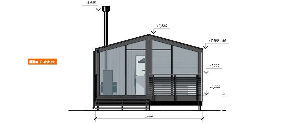 Купить чертежи модульного дома Cubber House 30 - Модульный дом