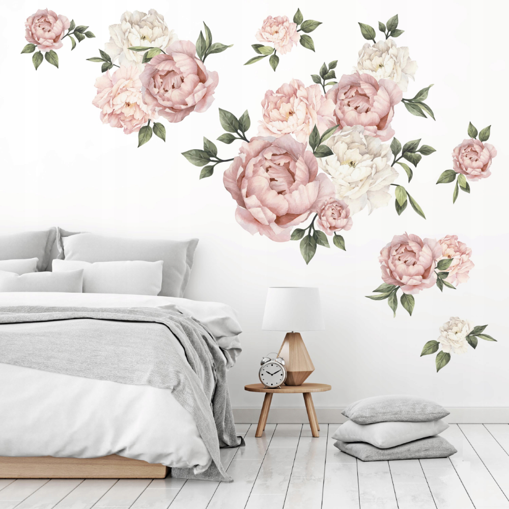 Купить декор для стен на валберис Naklejki na ścianę piwonie kwiaty 70x120 cm in 2020