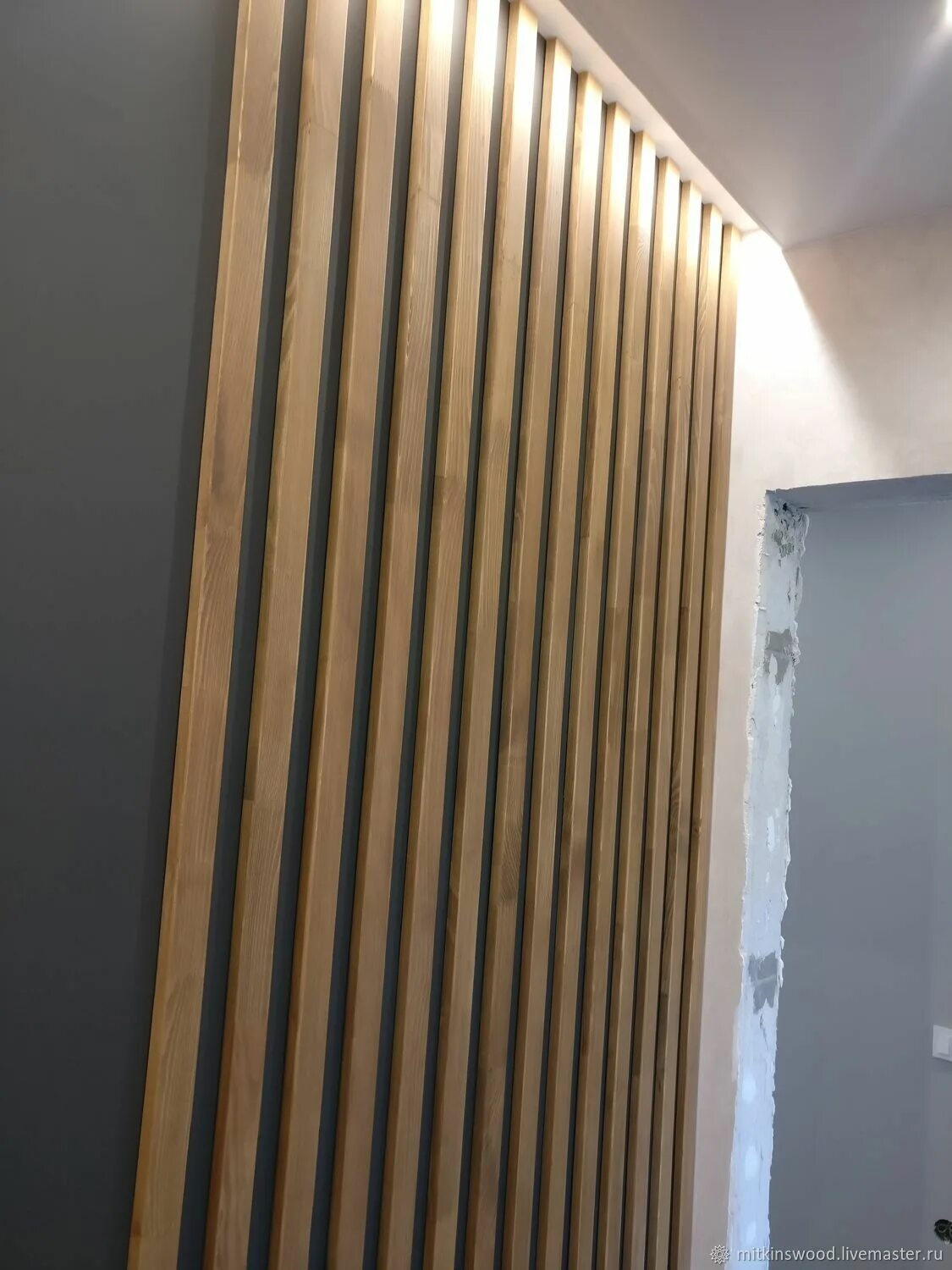 Купить декоративные планки для интерьера на стены Decorative slats made of solid wood - купить на Ярмарке Мастеров - J3IFNCOM Pane