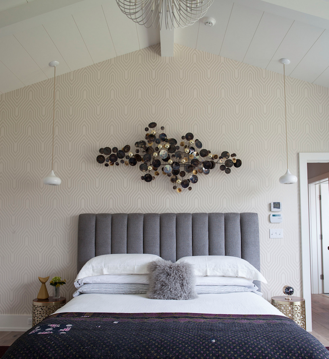Купить декоры в спальню на стену Milton Development - bedrooms - C Jeré Raindrops Wall Sculpture, Nixon End Table