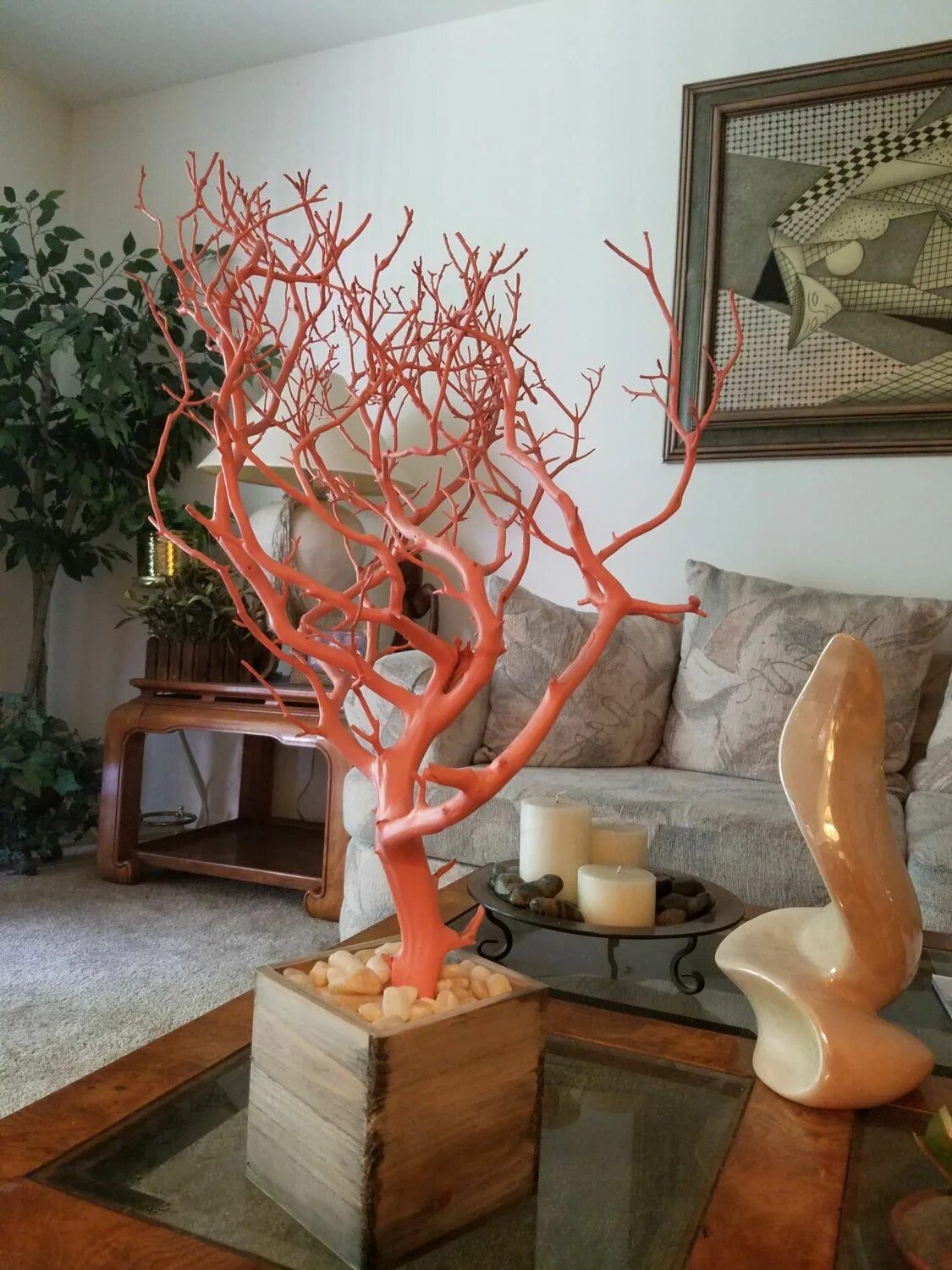 Купить дерево для декора дома Coral Manzanita Tree Centerpiece for home decor Etsy Ramas decoracion, Decoració