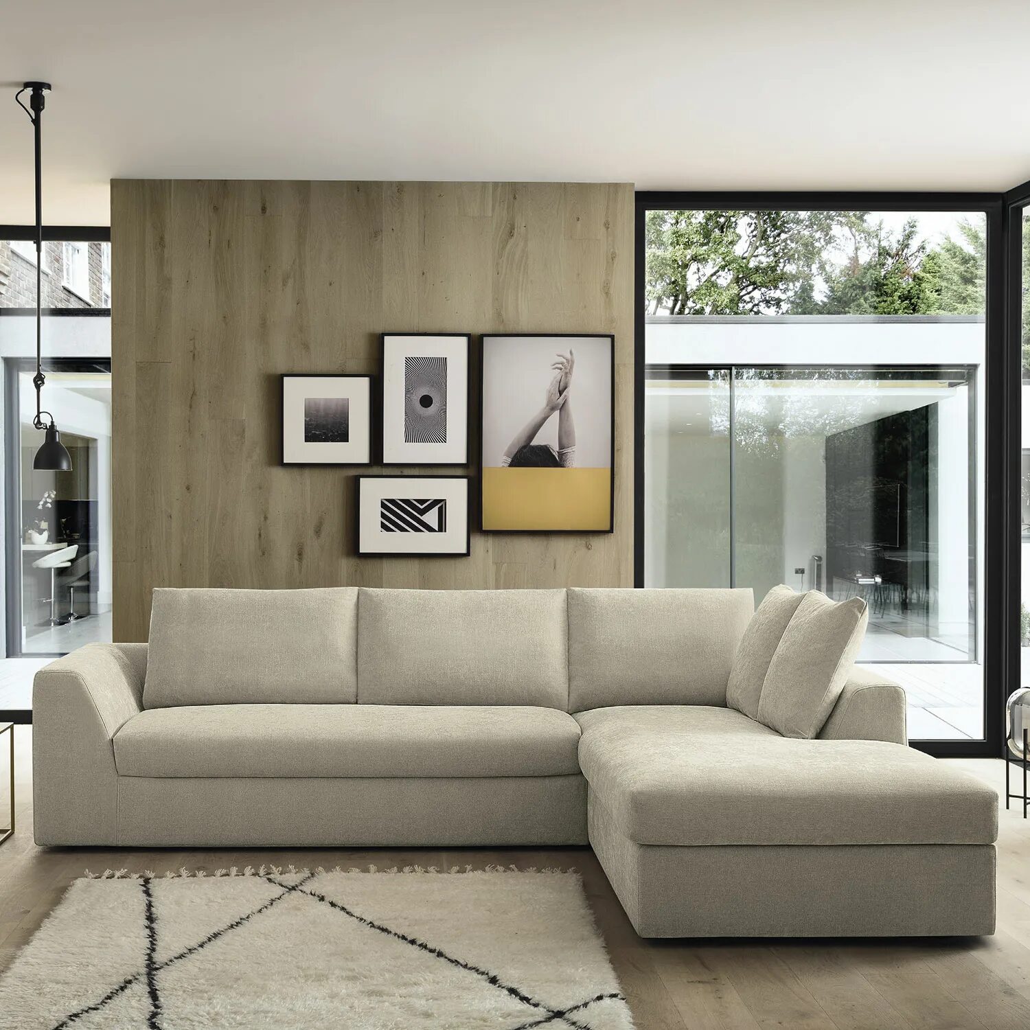 Купить диван гостиную фото Vincent corner fabric sofa bed DIOTTI.COM