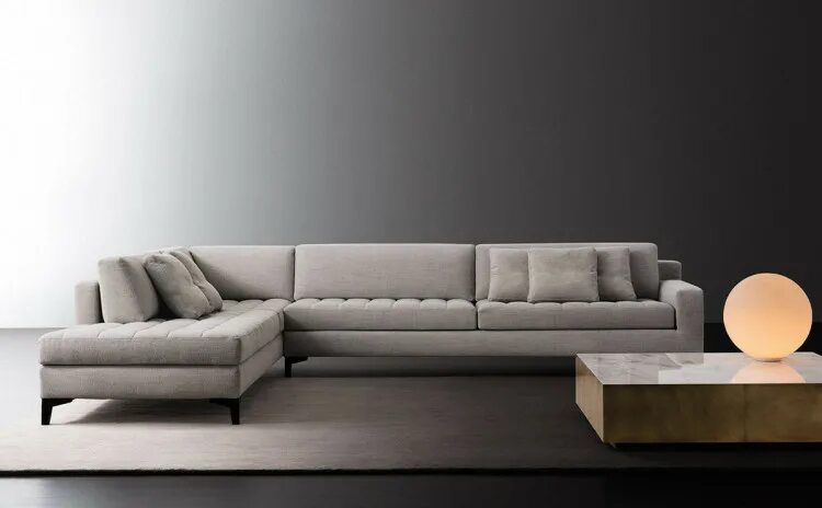 Купить диван мебель и интерьер Диван Meridiani Live Prince quilt divano componibile из Италии: стиль, материал,