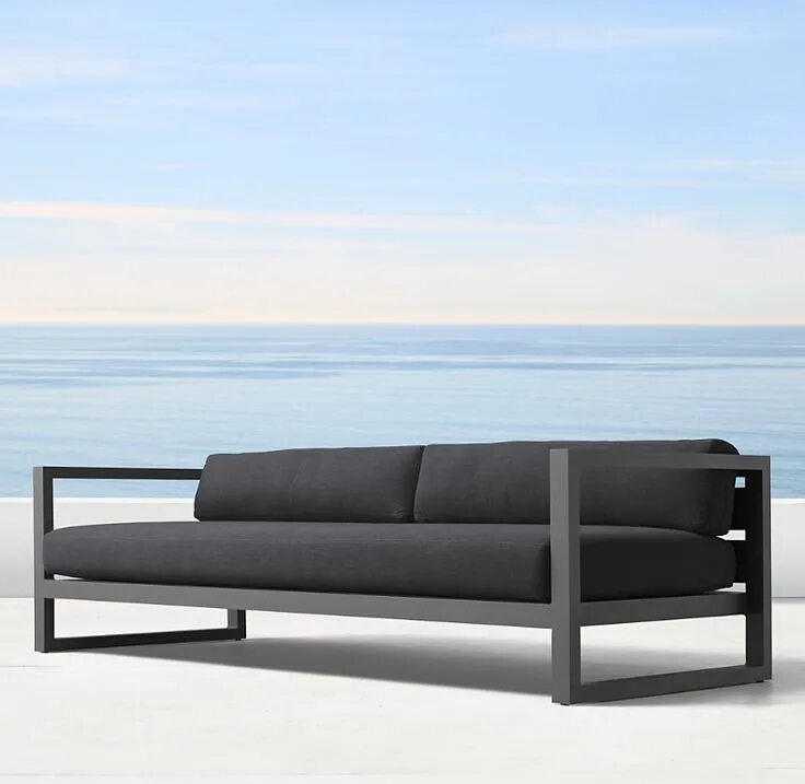 Купить диван в стиле лофт loftdc 93" Aegean Aluminum Luxe Sofa Furniture, Cheap furniture, Sofa furniture