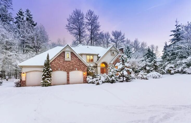 Купить дом зимний фото How Do the Different Winter Elements Affect Your Home’s Roof? Snow house, Winter
