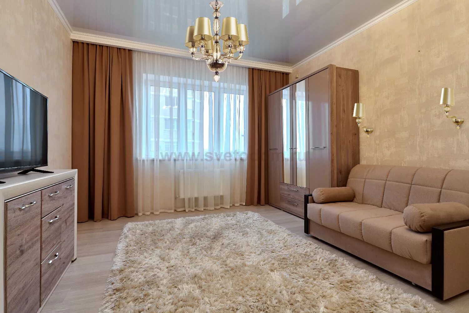 Купить двухкомнатную квартиру фото Светильник настенный Divinare 1154/02 AP-1 Bilancia купить в Владимире за 4980 р
