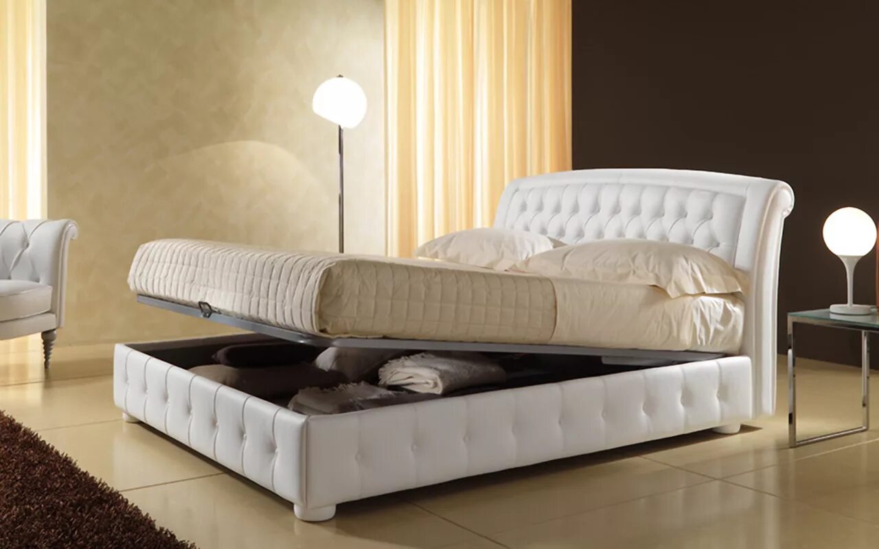 Купить двуспальную кровать фото цены Кровать SleepArt Турин заказать в Санкт-Петербурге по цене от производителя в Ан