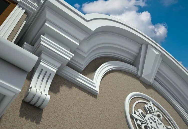 Купить элементы декора для фасада дома Фасадный лепной декор из полиуретана