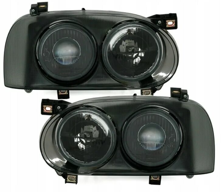 Купить фары гольф 3 тюнинг FVW02RL лампы volkswagen гольф 3 iii 91 - 97r проектор smoke tyc купить Z1975493