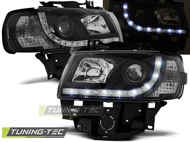 Купить фары на фольксваген т4 тюнинг Альтернативная оптика передняя Tuning-Tec Daylight для VOLKSWAGEN T4 (96-03) Bla