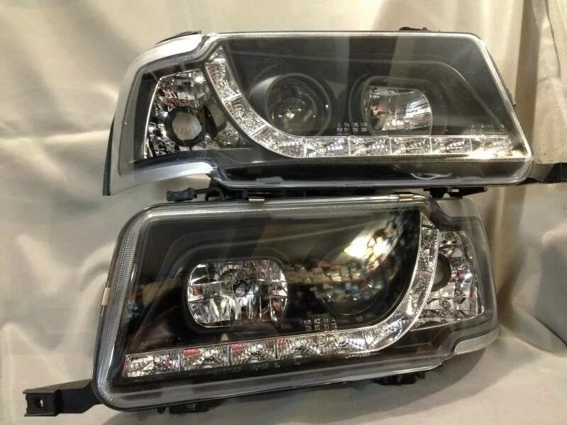 Купить фары тюнинг ауди б3 Фары Audi 80 B4 (тюнинг, комплект) 895941029F / 895941030F, HU338E купить на aud