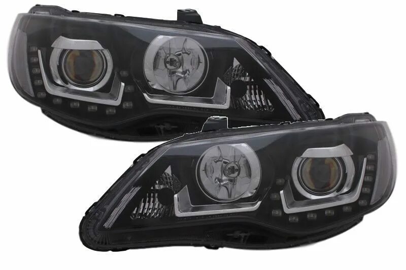 Купить фары тюнинг хонда цивик Передние фары для тюнинга Honda Civic 4D с 2005-2011 год в стиле VW