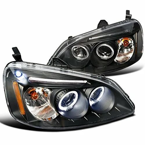 Купить фары тюнинг хонда цивик Honda civic 4dr halo projector Shop Online Cheapest Honda civic 4dr halo project