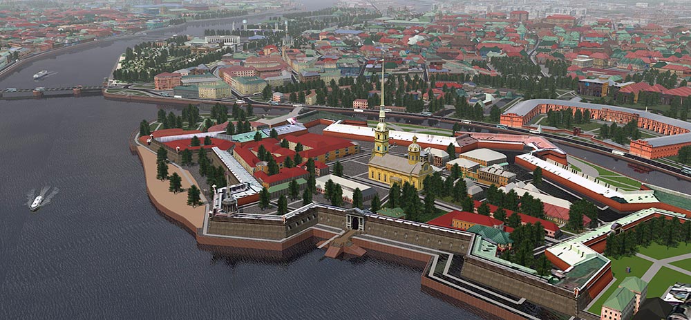 Купить фото 3д в спб Петропавловская крепость - 3D Санкт-Петербург - cih.ru блог