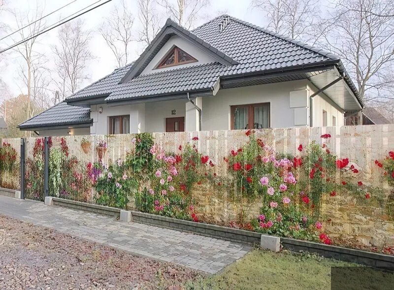 Купить фото фасад для забора цена Материалы для ограждения участка, грядок и клумб