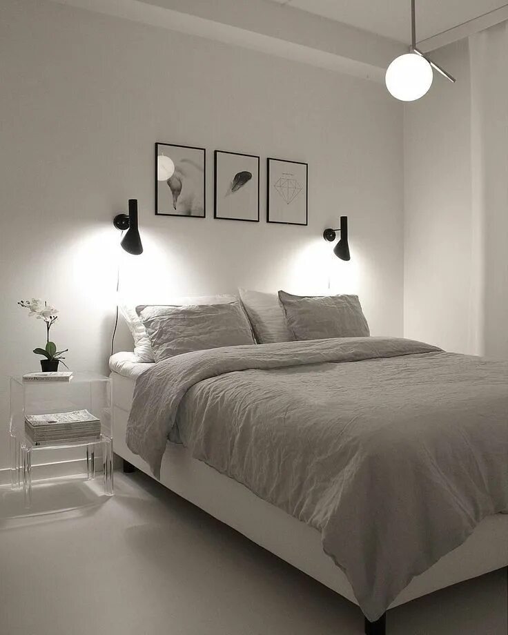 Купить фото над кроватью Minimalist bedroom Decoración de unas, Decoracion de dormitorio matrimonial, Dec