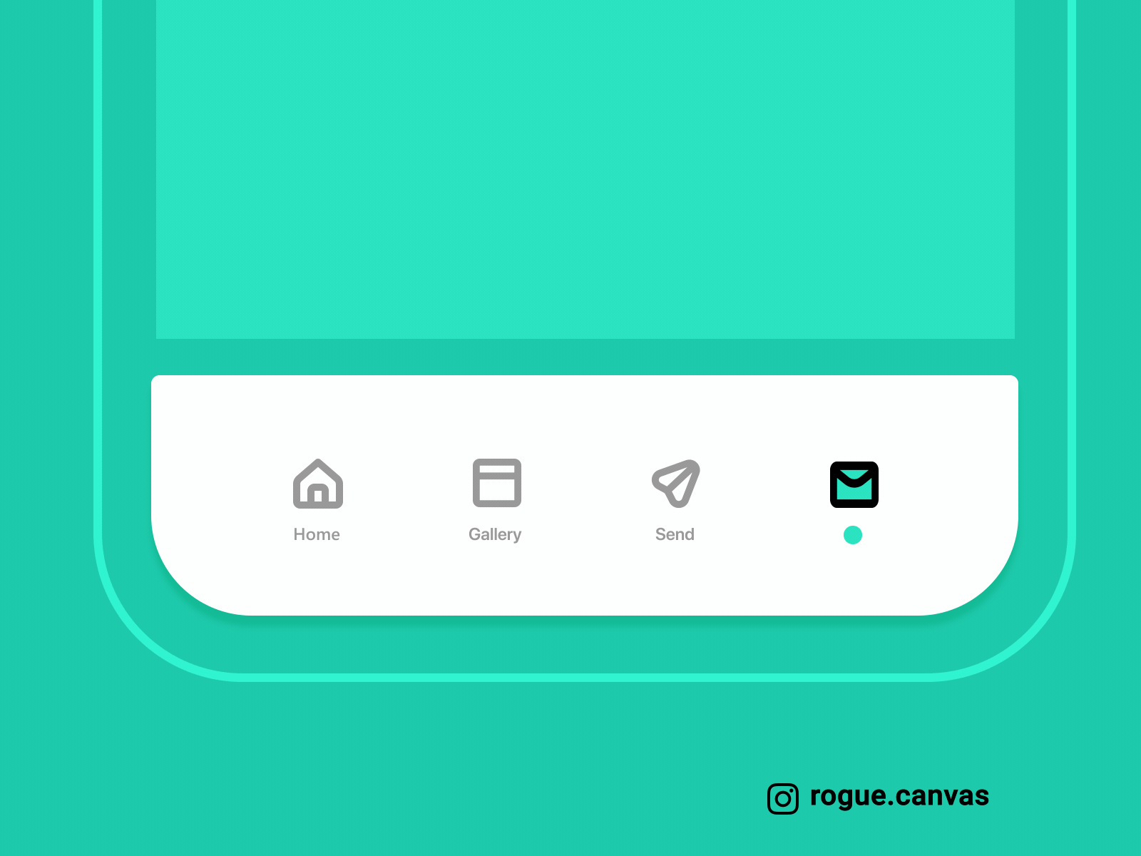 Купить фото посадка Tab Bar Interaction Concept 2020 by Rohit Krishna on Dribbble