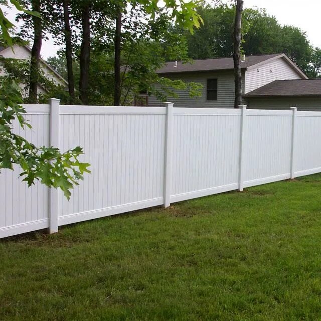 Купить фото забор на валберис Buy Longjie 6ft.H x8ft.W White UV Resistant Strong Vinyl PVC Outdoor Privacy Fen