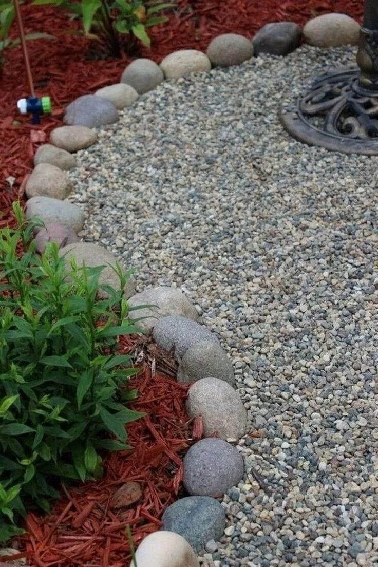 Купить гальку для ландшафтного дизайна Home interior design - ABC Homy Rock garden design, Rock garden, Backyard garden