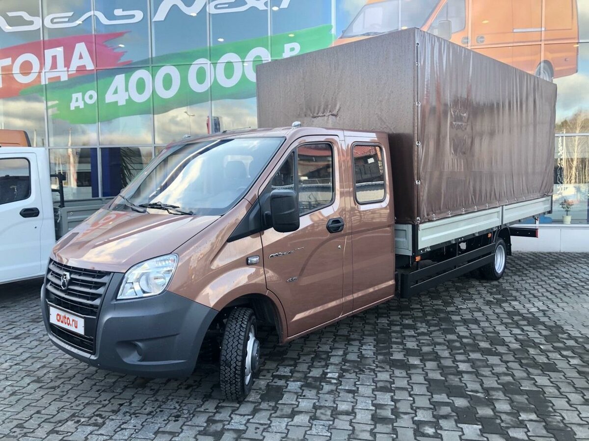 Купить газель некст фото цена Купить новый ГАЗ ГАЗель Next 4.6 дизель механика в Перми: коричневый тент 2019 г