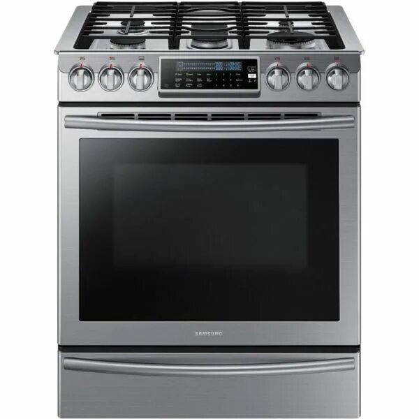 Купить газовую плиту фото Samsung NX58H9500WS 5.8 cu. ft. Gas Convection Range Oven - Stainless Steel for 