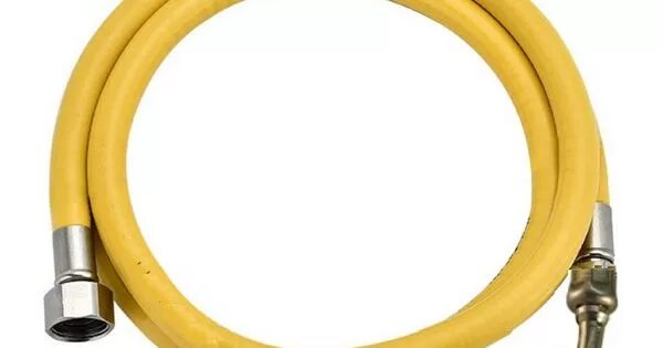 Купить газовый шланг для подключения котла 1,0 м Подводка для газа, гайка/штуцер (ПВХ, евро слот, угловая)