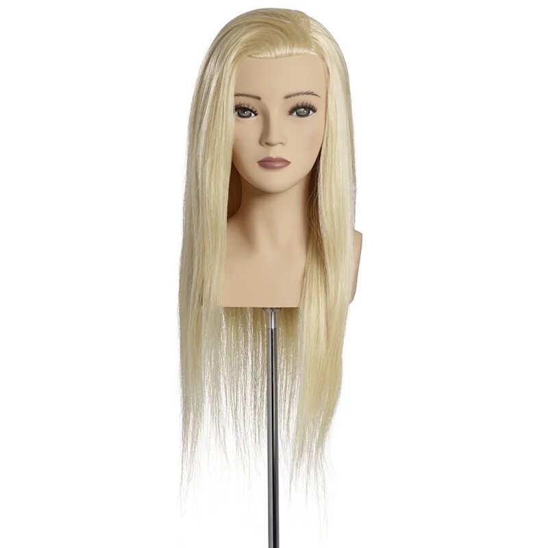 Купить голову для причесок с длинными 50 cm europäisches Echthaar, lichtblond