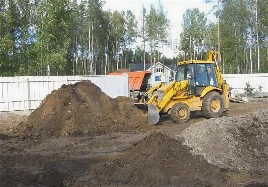 Купить грунт для планировки участка Планировка участков подготовка к строительству Экскаватор купить в Омске, цена 5