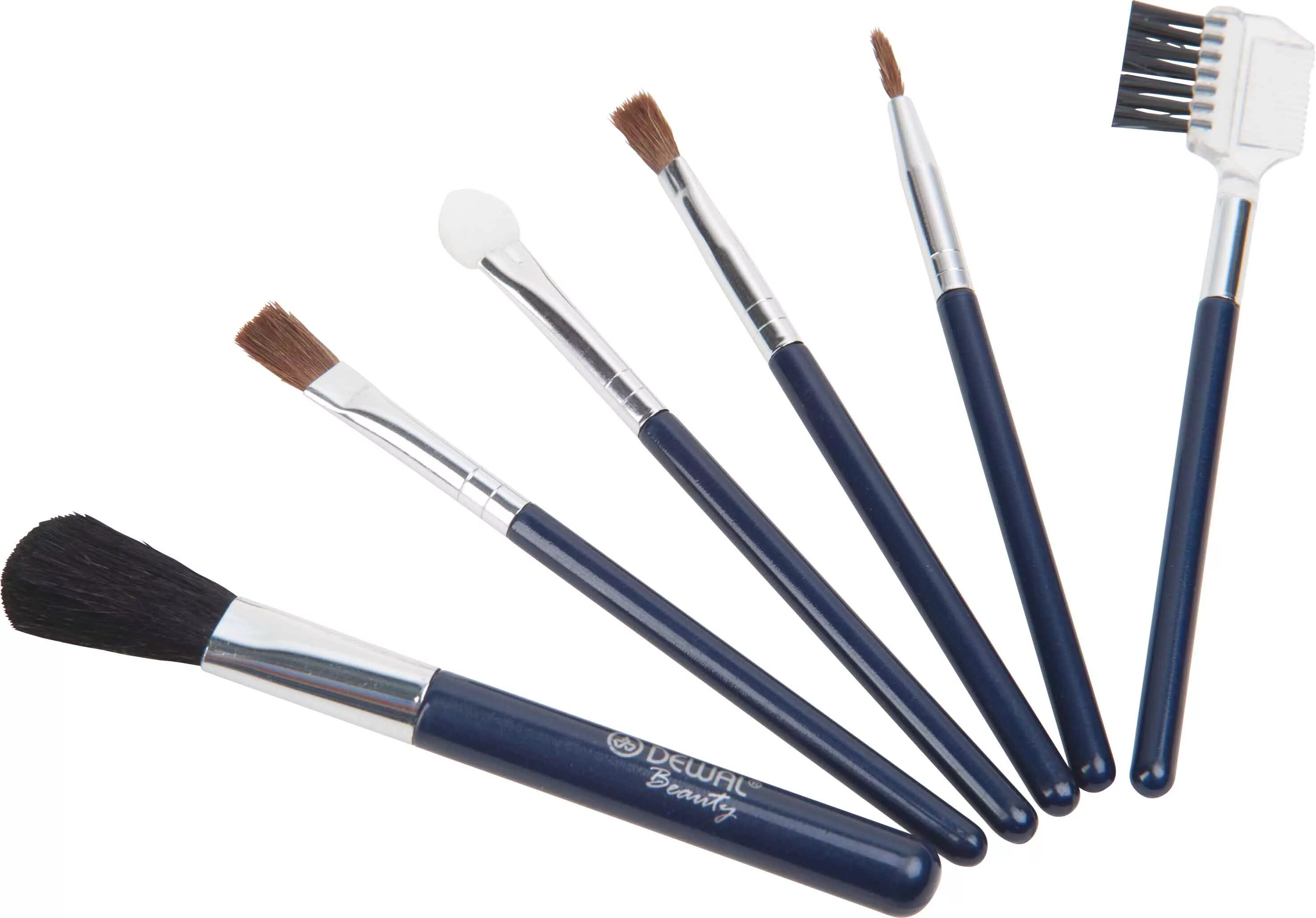 Купить хорошие кисти для макияжа Dewal Beauty - Набор косметических кистей маленький (6 шт) купить в магазине Сти