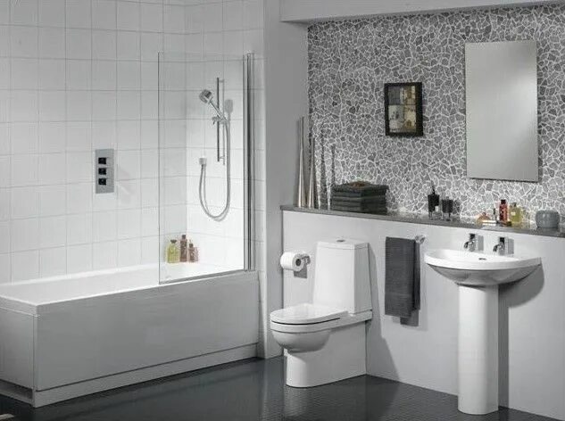 Купить интерьер для ванной √ 65+ Desain & Model Kamar Mandi Minimalis Modern 2019 Renovasi kamar mandi keci