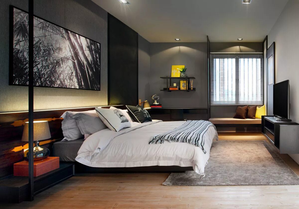 Купить интерьер комнаты The Vale by Blu Water Studio (10) HomeDSGN Modern bedroom interior, Apartment be